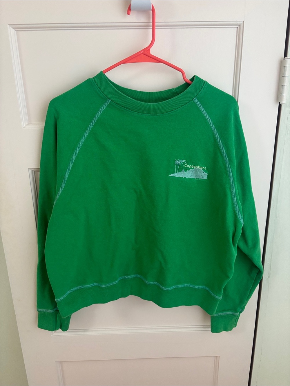 Madewell green crewneck